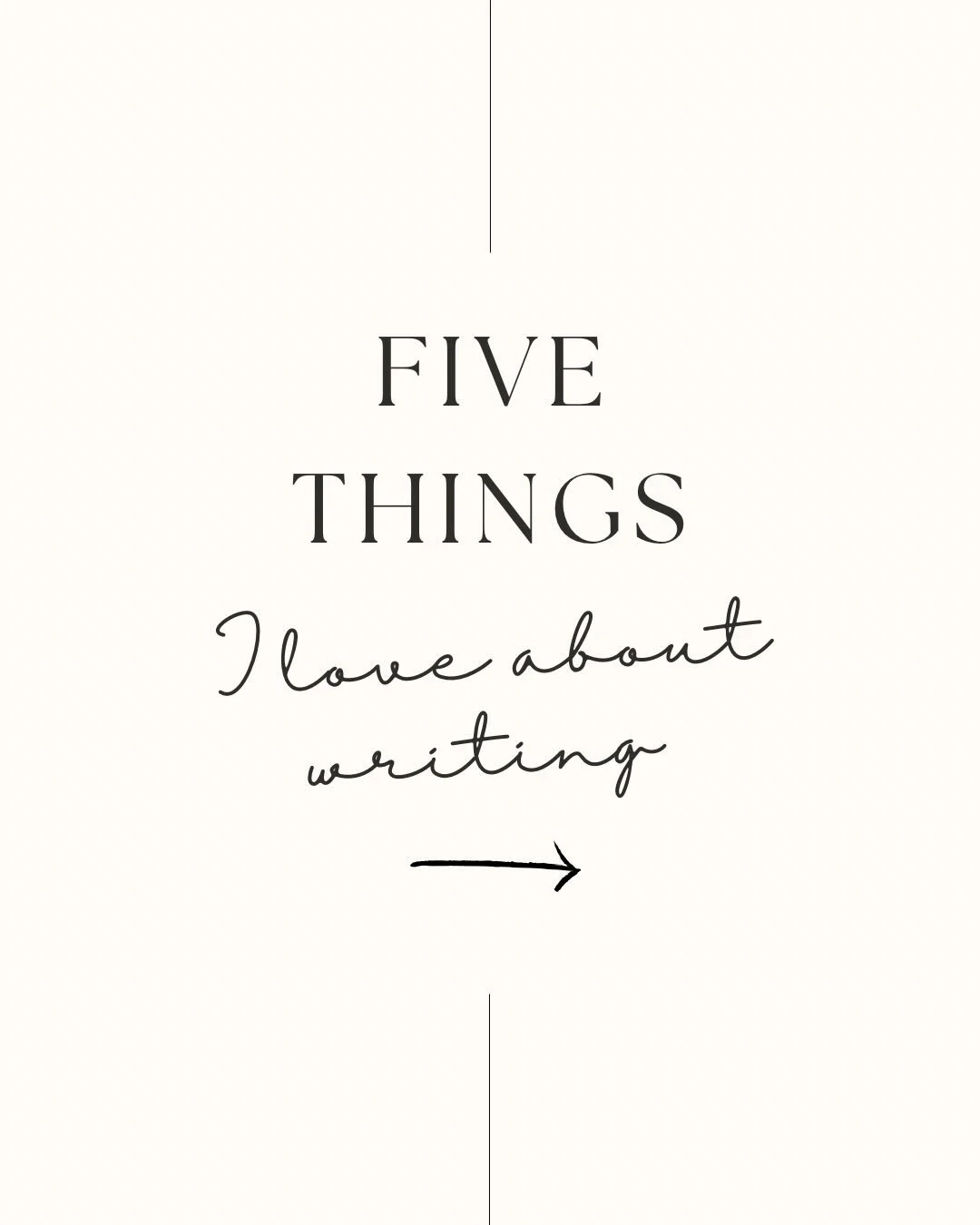 ✍🏻📚💻 Writers tend to joke and complain and commiserate about all this things that irritate us about the writing process. 

But what do we love? ❤️ What keeps us going? 

Here are 5️⃣ Things I Love About Writing. I&rsquo;d love to hear yours too! W
