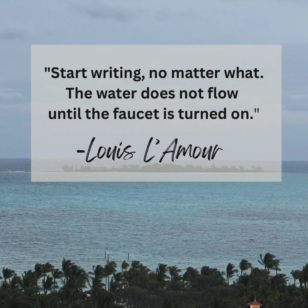 I don&rsquo;t know about you, but some days the faucet seems to be broken. 🤷🏼&zwj;♀️🚰 ✍🏻 Working on getting the words going. 

#writer #writing #writersofinstagram #writingcommunity #write