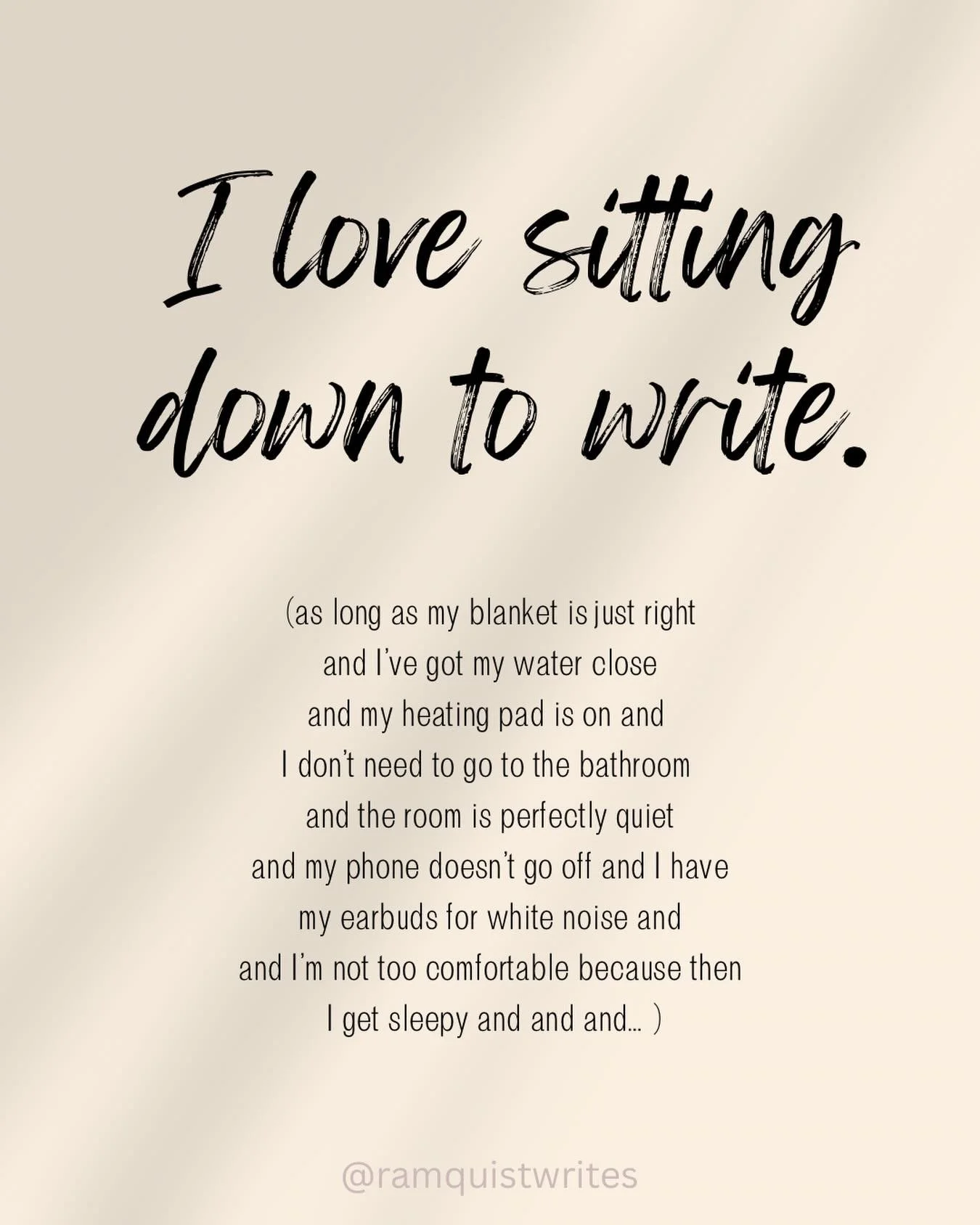 ✨Writer Core✨ is finding the perfect conditions to create your masterpiece. ✍🏻🎧💻 I&rsquo;m actually *very* low maintenance. 😂😂😂

#writersofinstagram #writer #writing #writercore #author
