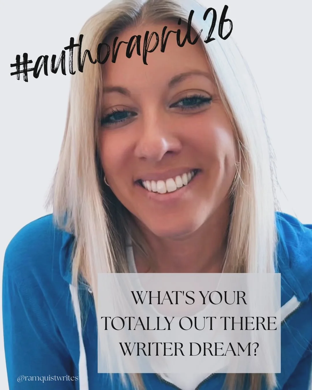 #authorapril26 Day 12: What&rsquo;s your totally out there writer dream?

Slightly embarrassing to admit, but I think it would be so cool to see something I wrote adapted into a movie or series! Go big or go home, right?

#writersofinstagram #writer 