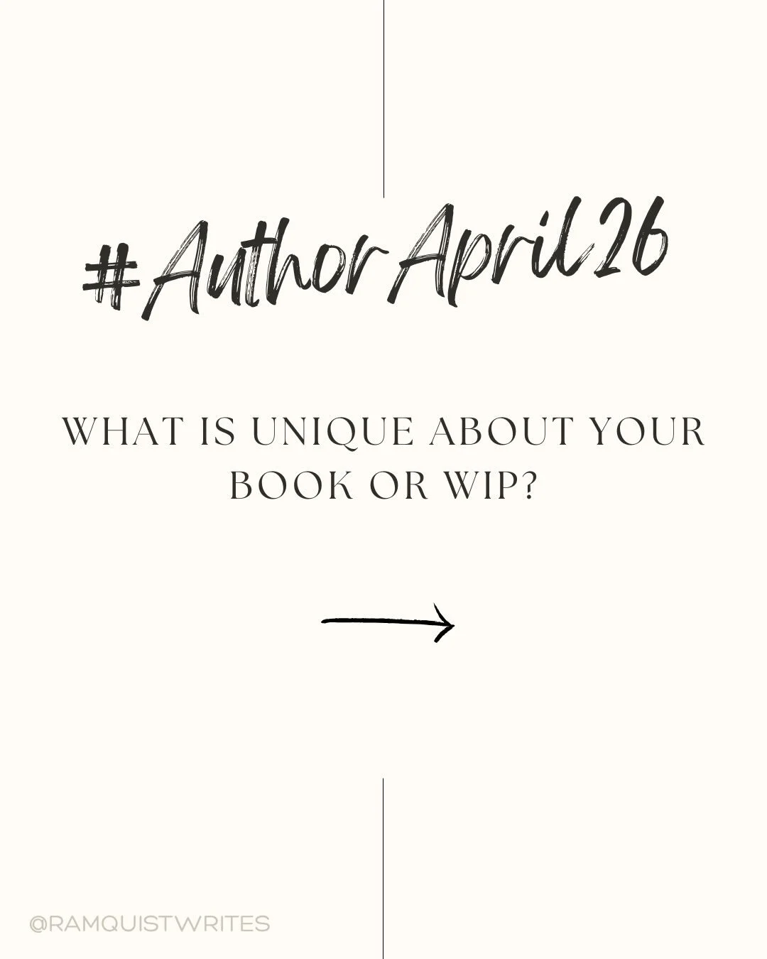 #authorapril26 Day 24: What is unique about your book or WIP?

Giving my main character a unique way to see the world honestly helped me write scenes, as I HAD to think about the visual layout of the action. Would this be a closeup? A two shot? (I al