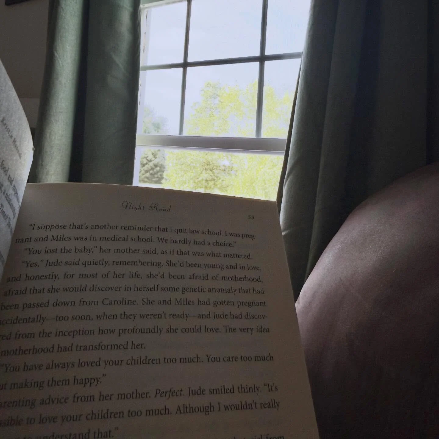 Getting some reading in on a breezy evening. I think I can feel my nervous system recalibrating. I always tell my daughter sleep is medicine, but I think this is too! 📚🤍🥰

#read #bookish #bookstagrammer #bookstagram #booksbooksbooks