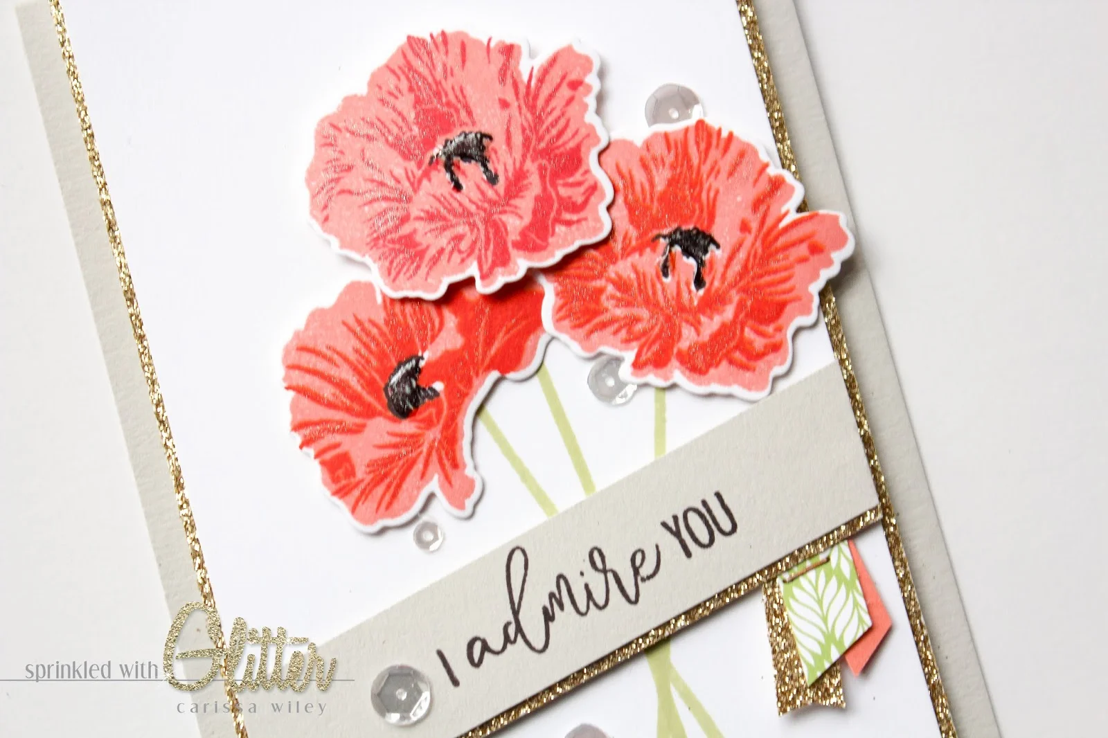 Double Stamped Layers - Featuring Essentials By Ellen United We Flourish Poppy Fields Stamp Set By Altenew