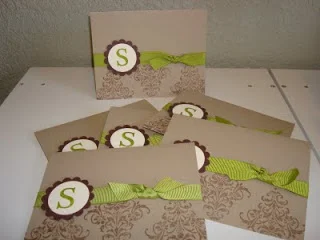Monogram Note Cards