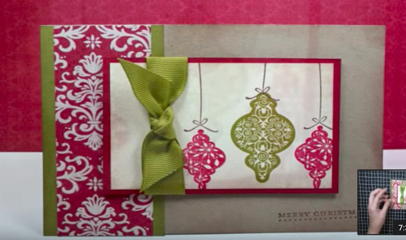 Tree Trimmings Christmas Card