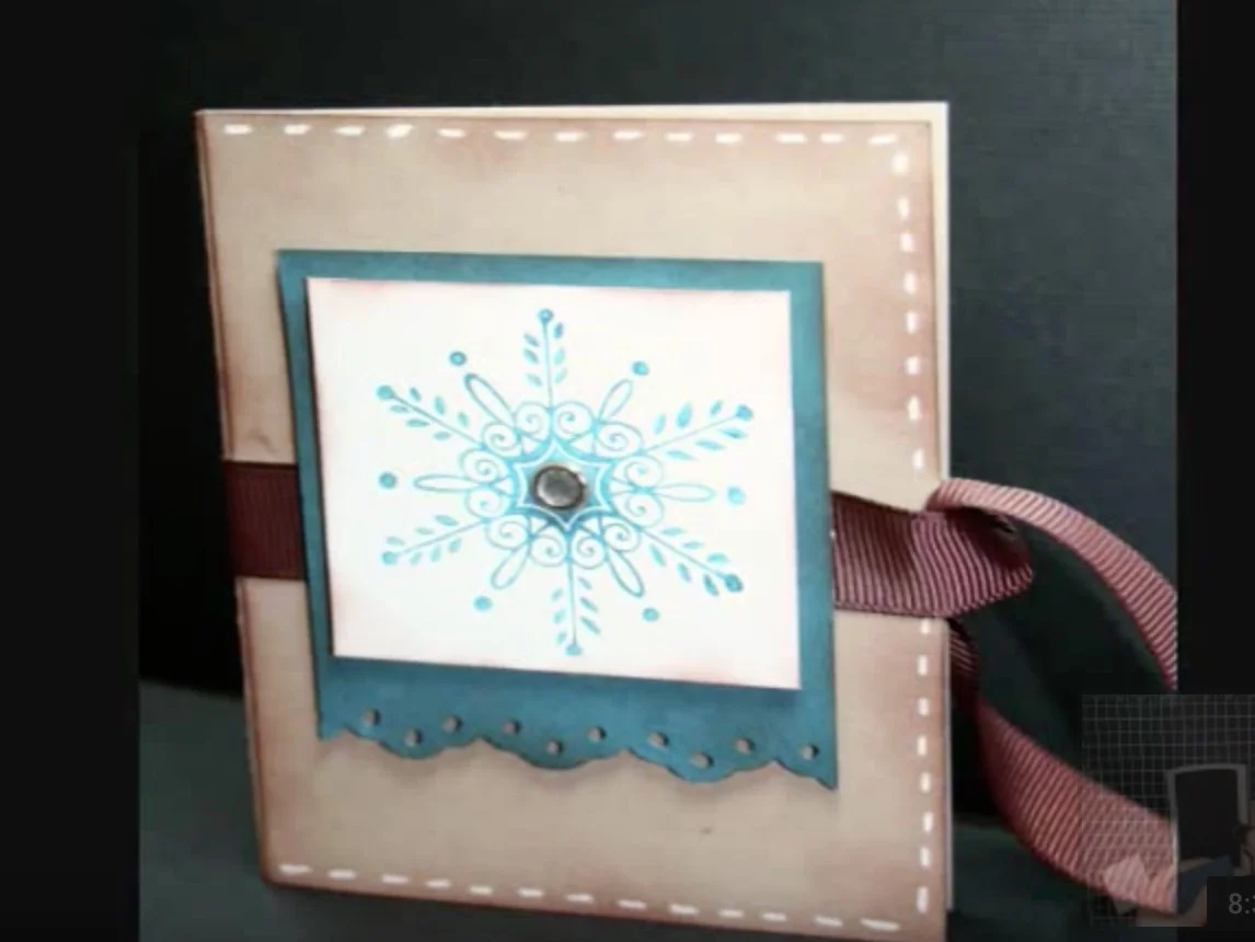 Serene Snowflakes Gift Card Holder