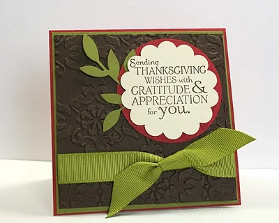 Seasonal Sentiments Thanksgiving Card