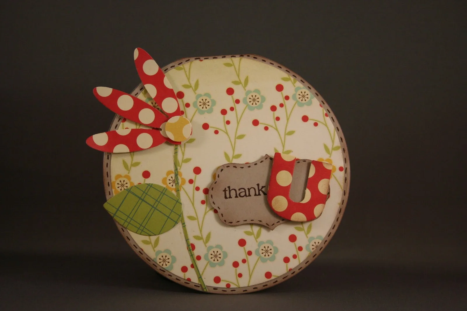 Circle Thank You Card