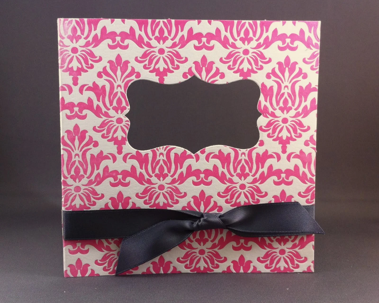 Letterpress Damask Thank You