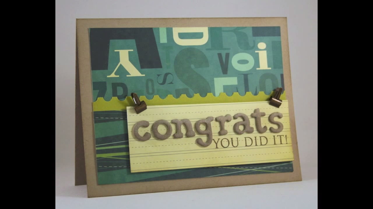 Congrats You Did It!