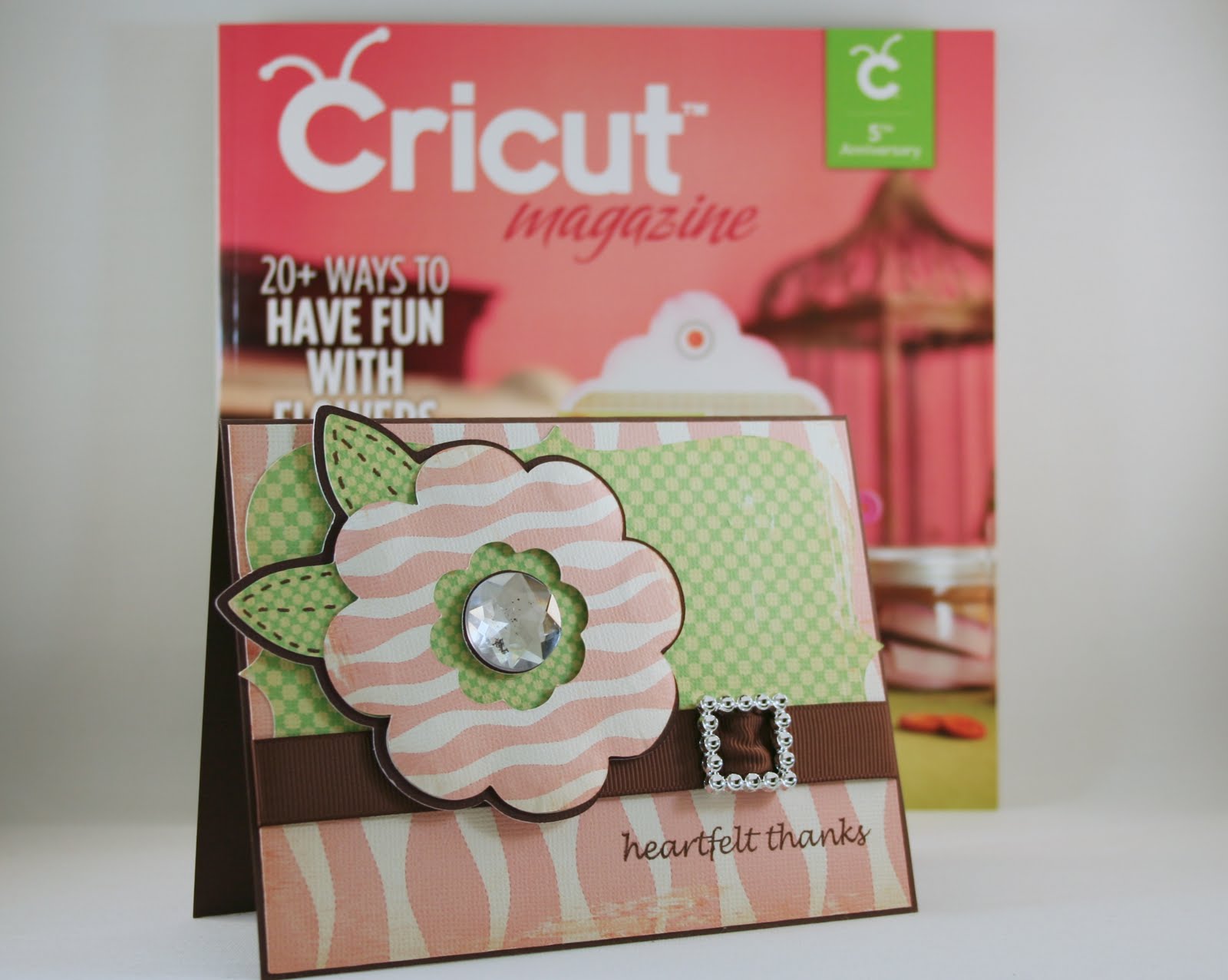 Heartfelt Thanks Project From Cricut Magazine