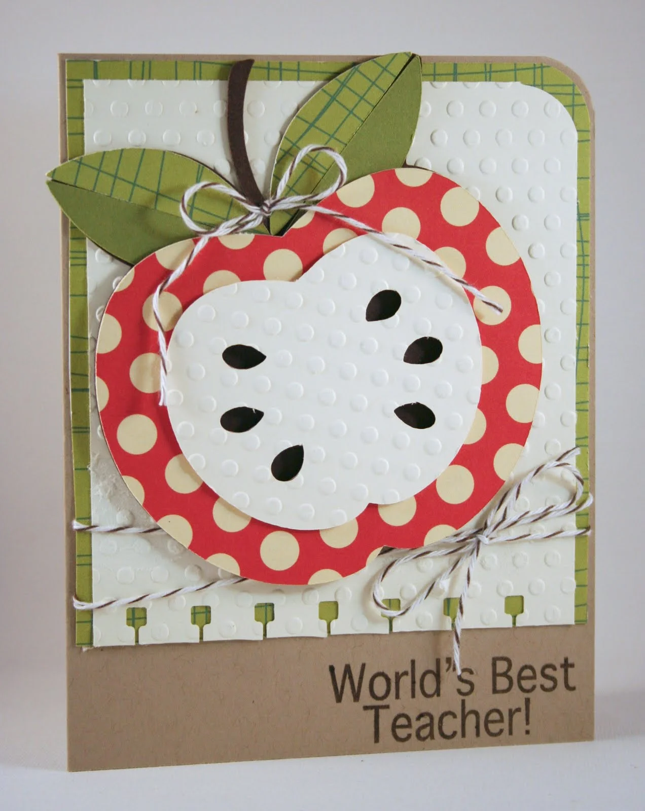 World's Best Teacher Card Featuring My Pink Stampers School Days