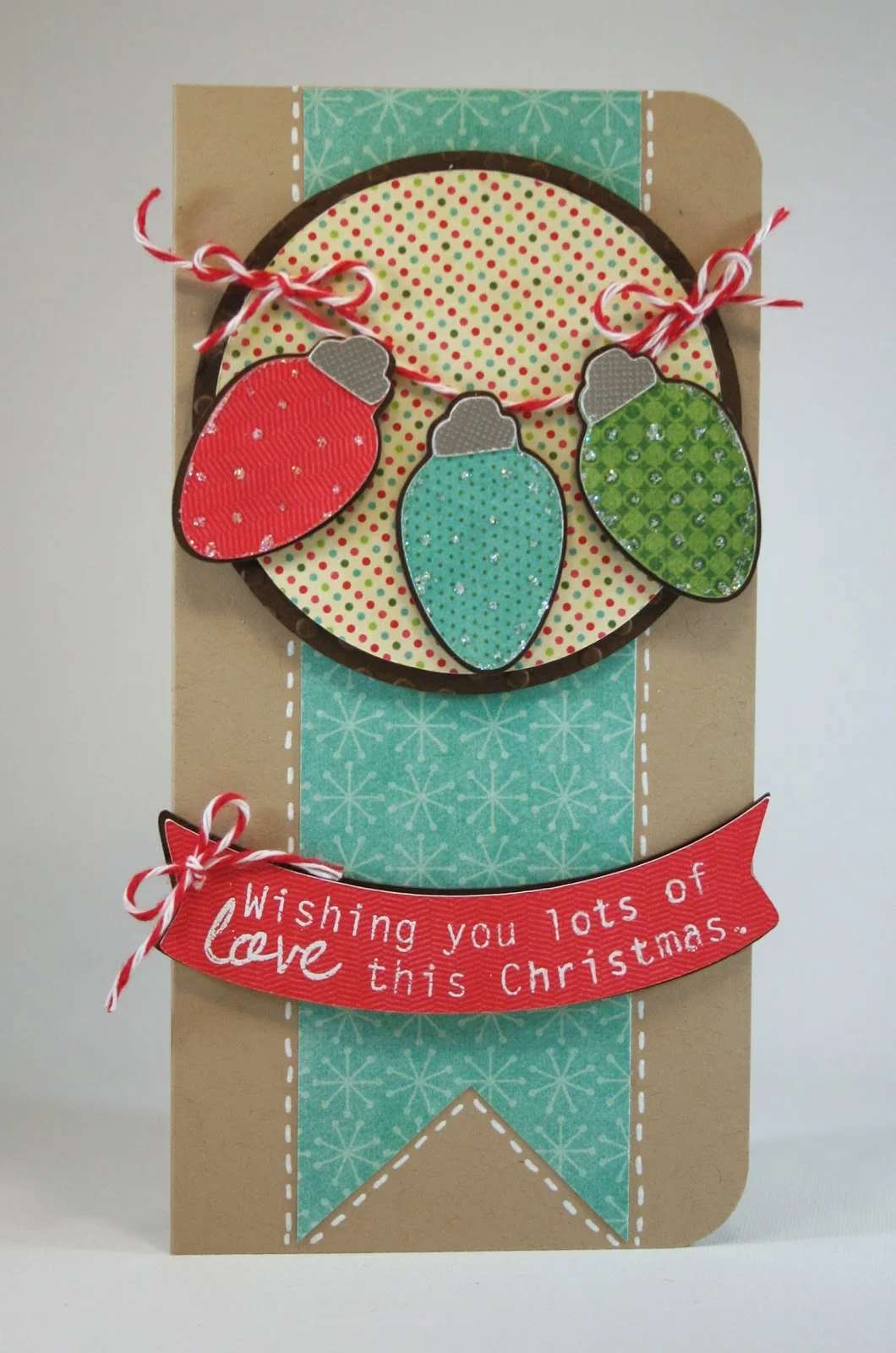 Wishing You Lots of Love Christmas Card Featuring My Pink Stamper Stamps