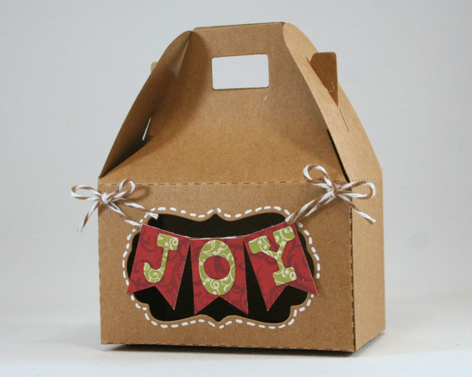 Don't you just love this Bakery Box Die ? The best part is that the box is pre-scored...making it super easy to fold and be done with it! The label shape used to cut the window is also included with this die.