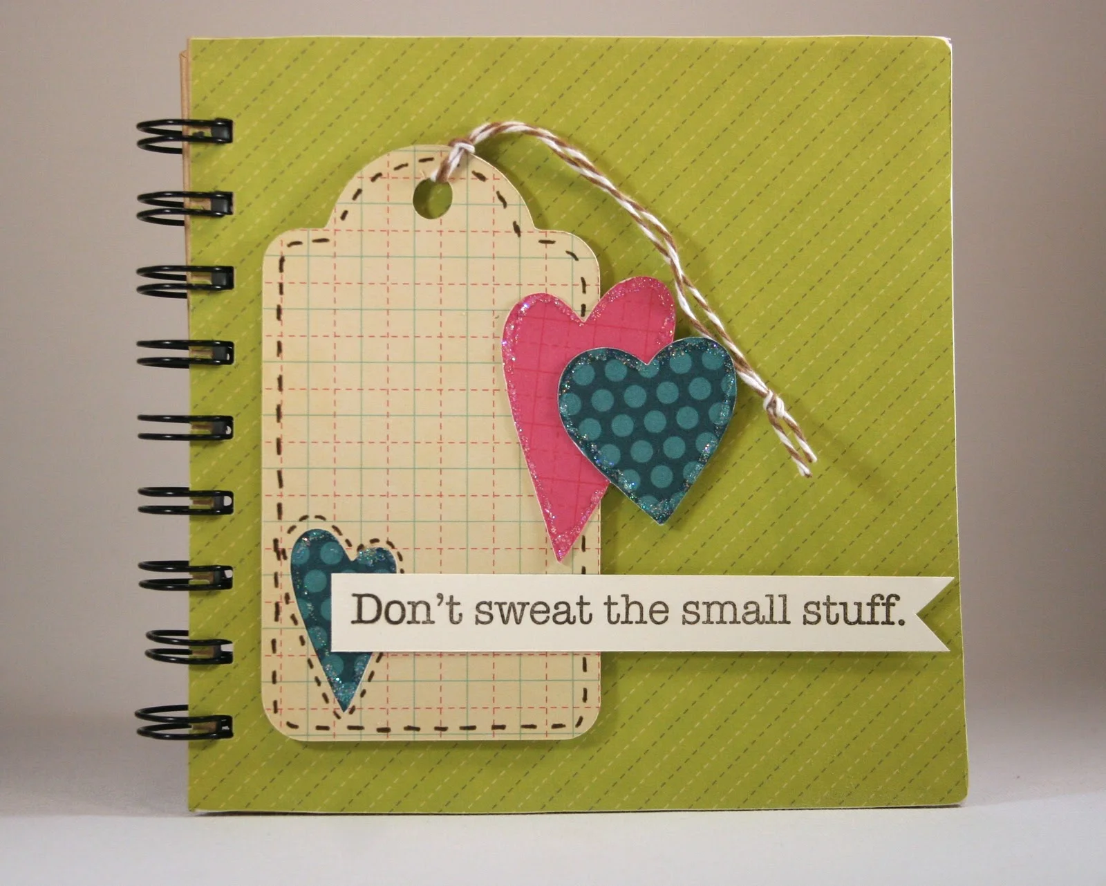 Don't Sweat The Small Stuff Journal-My Pink Stamper Pinkalicious Blog Hop & A Giveaway