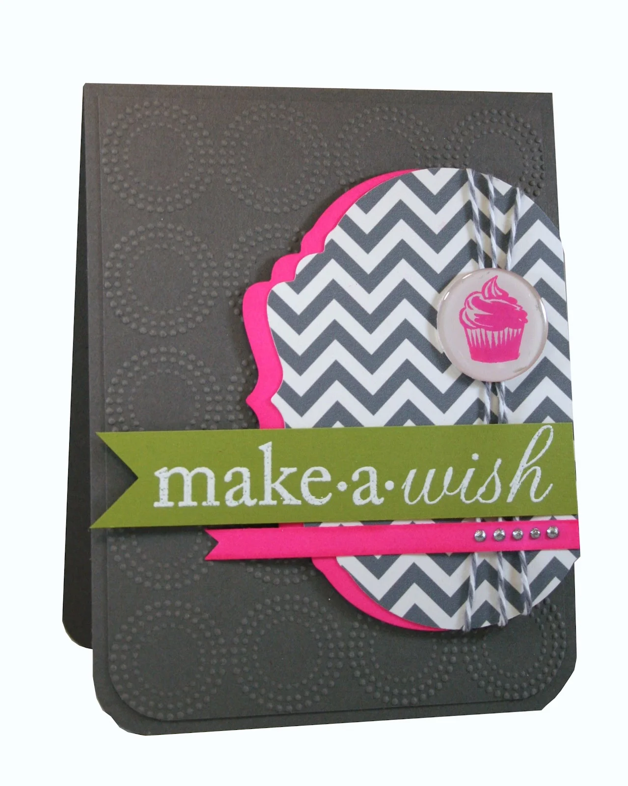 Make A Wish Cupcake Card- One Card Two Ways