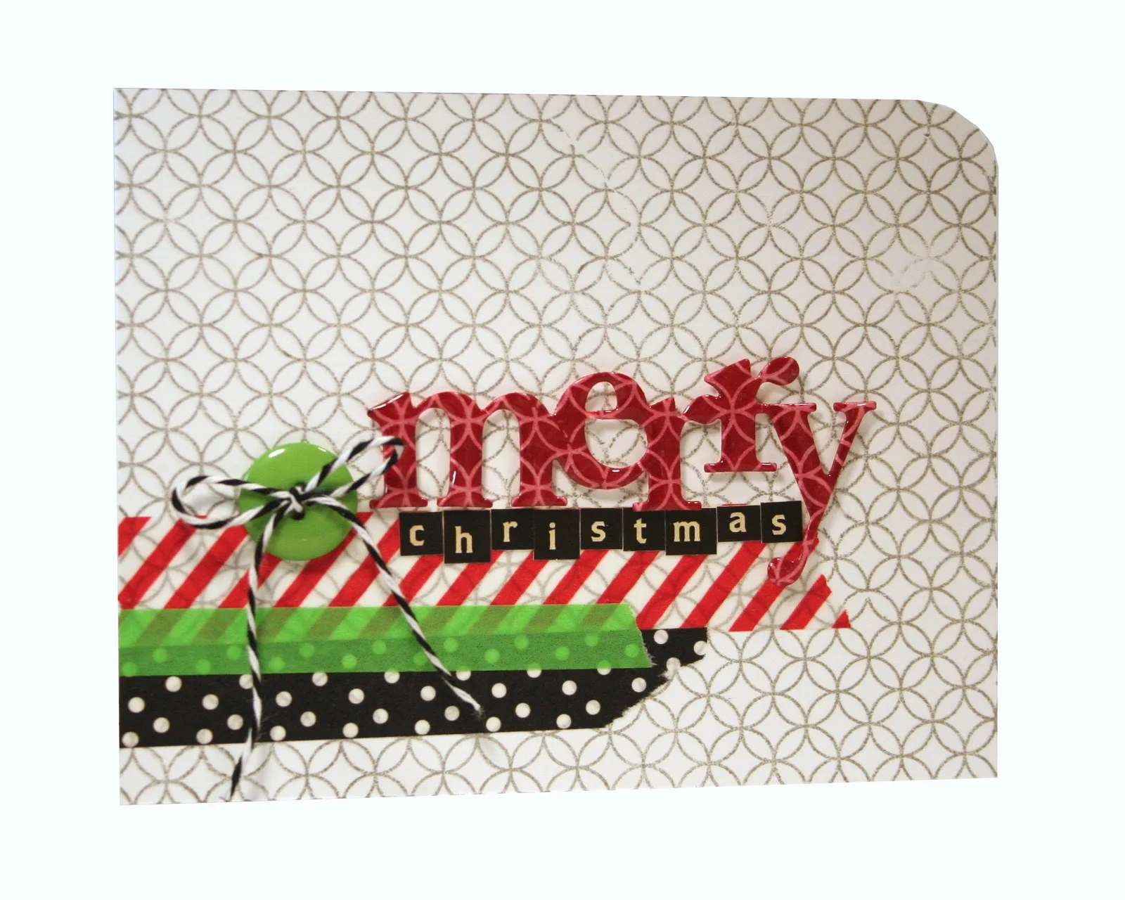 Merry Christmas Washi Tape Card