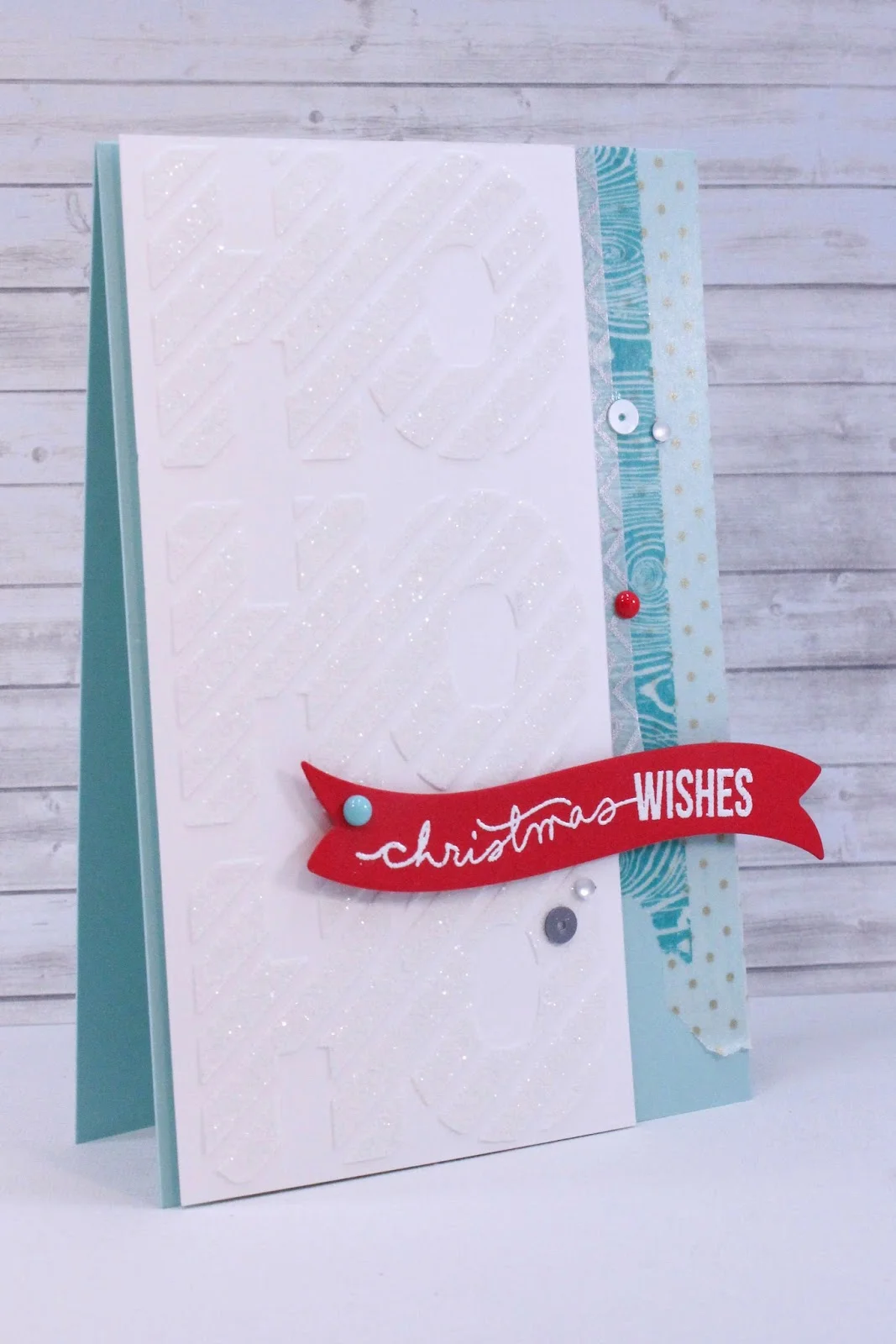 Ho Ho Ho Embossing With Paste and Stencils