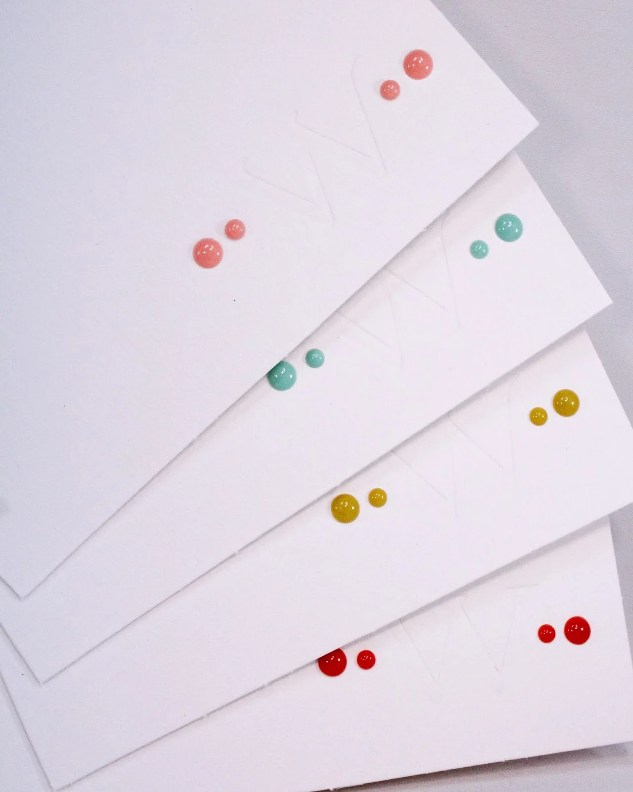 Letterpress Monogram Card Set