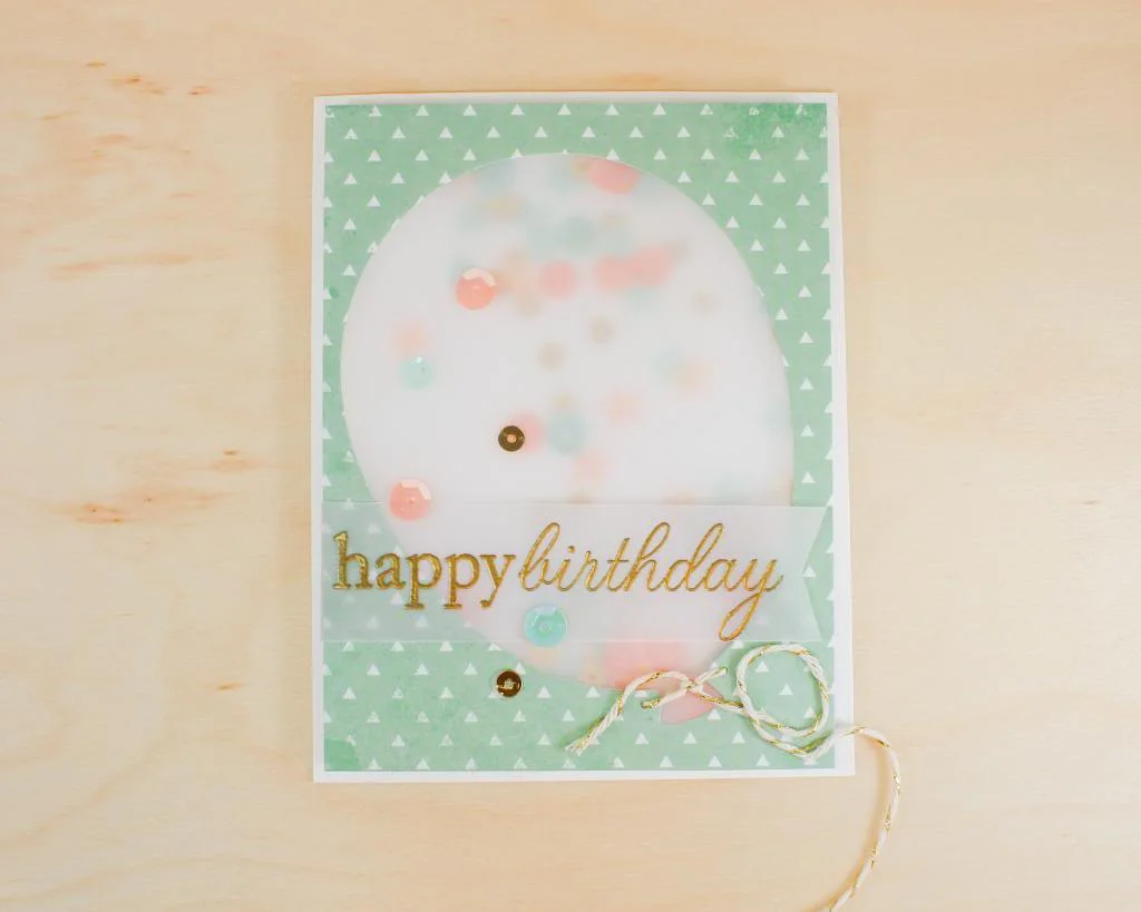 Balloon Shaker Card
