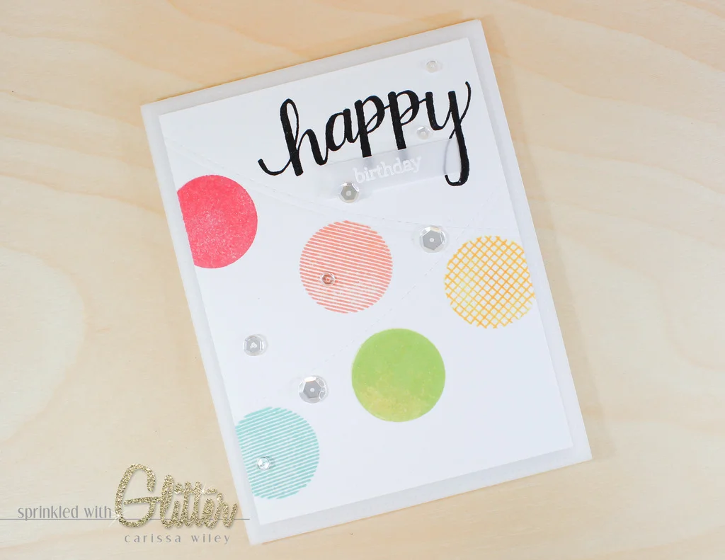 Happy Birthday Banner - Embossing With Wafer Thin Dies