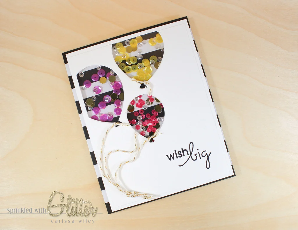 Wish Big Shaker Card