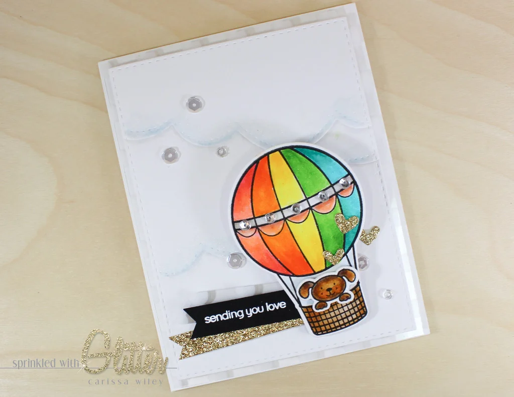 Sending You Love - Zig Clean Color Real Brush Coloring And A Pretty Pink Posh Exclusive