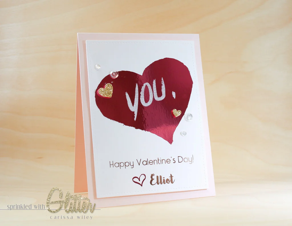Kids Craft Valentine With Elliot - Featuring Thermoweb DecoFoil 