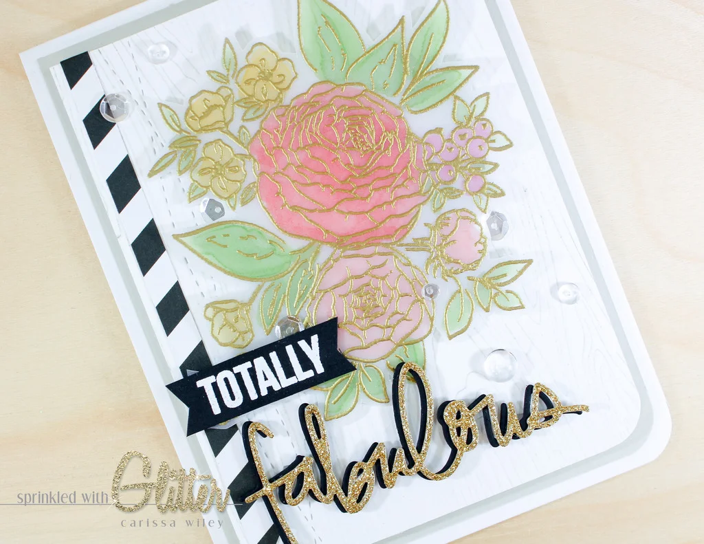 Totally Fabulous Ranunculus - Copic Coloring On Vellum