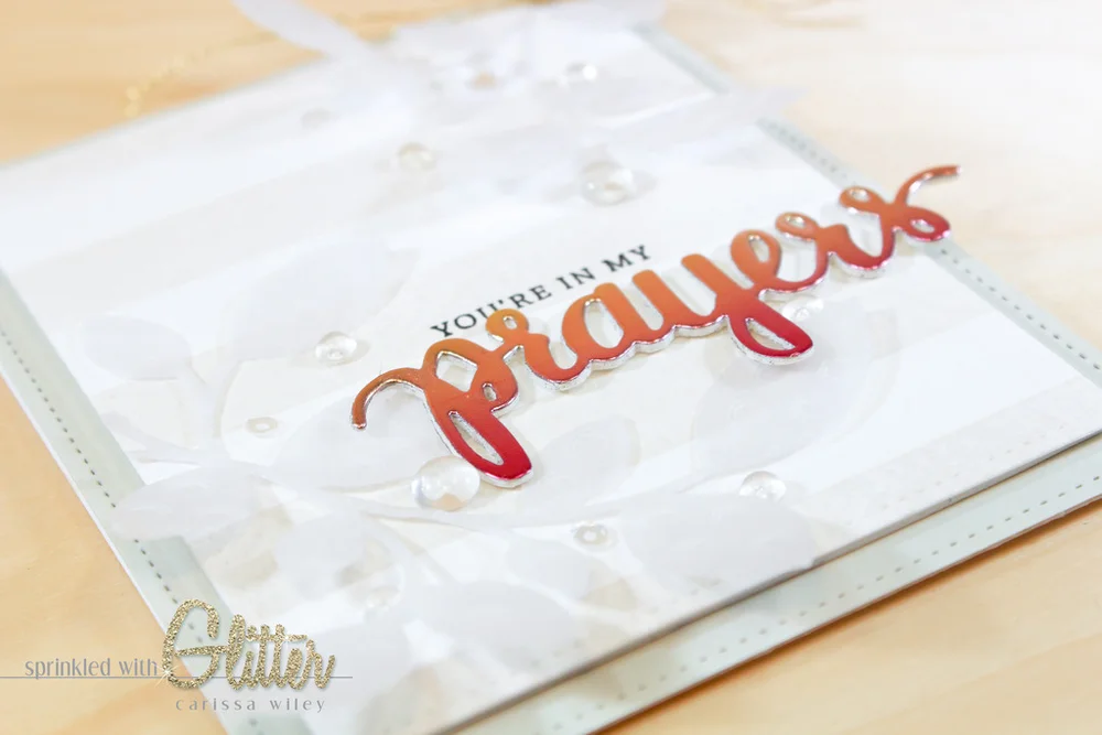 You're In My Prayers - Ombre Foil Die Cuts — Sprinkled With Glitter