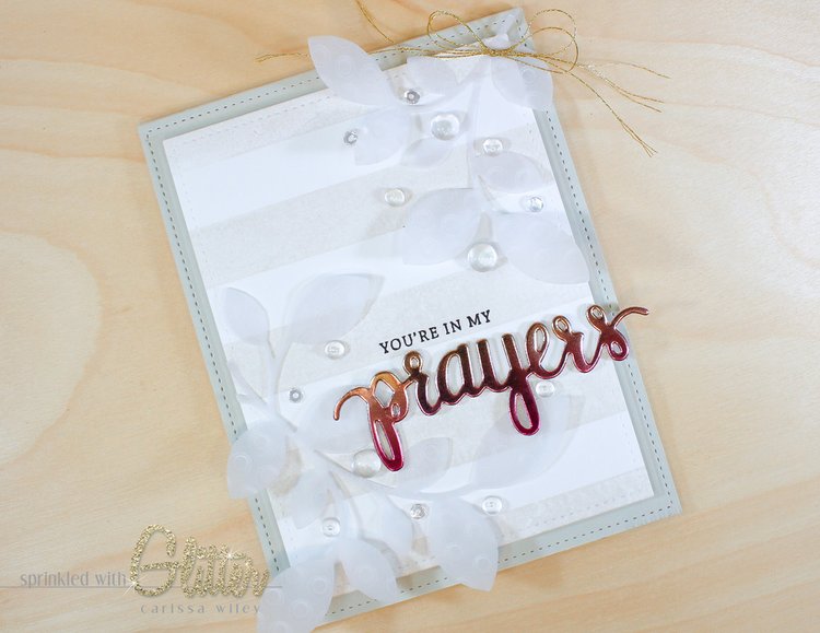 You're In My Prayers - Ombre Foil Die Cuts — Sprinkled With Glitter