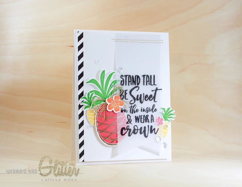 Stamped Foil Accents - Essentials By Ellen Late Summer 2016 Release Hop