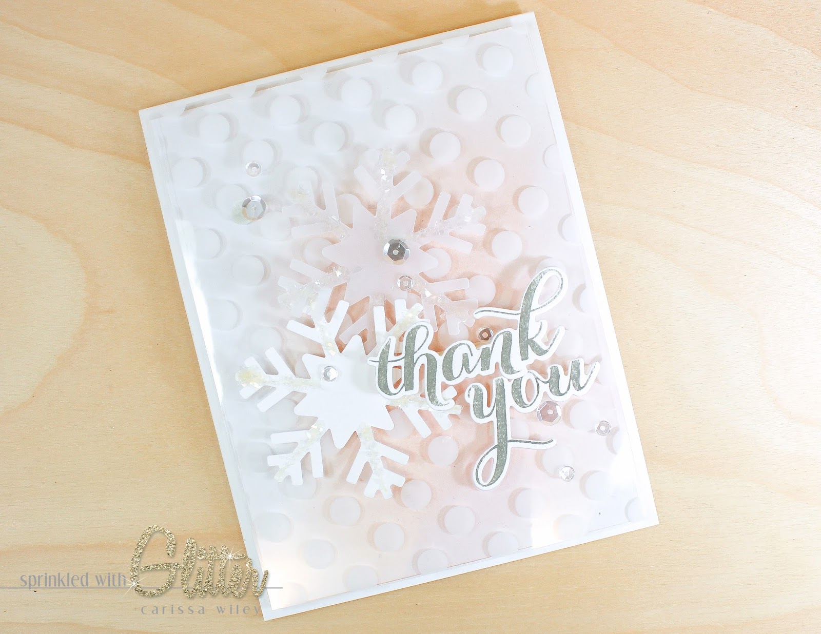 Simple Snowy Thank You's - Honey Bee Stamps 12 Designers Of Christmas