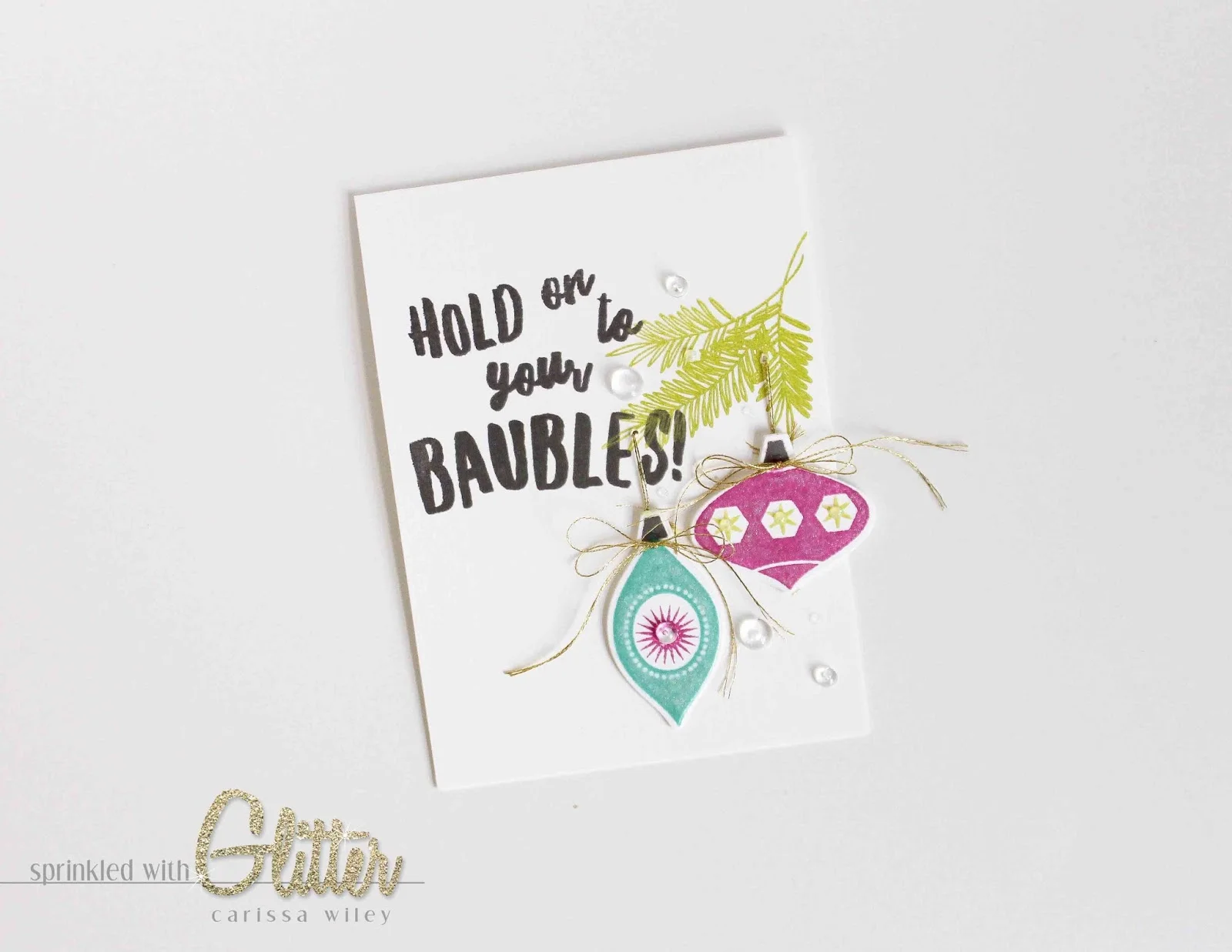 Hold On To Your Bobbles! - Essentials By Ellen Christmas In July Blog Hop