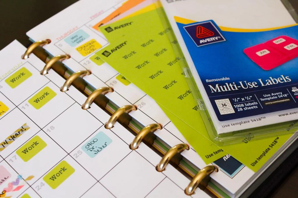 Color Coded Planner Labels - Using Your Printer To Create Customized Planner Labels