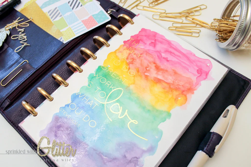 Foiled Watercolor Planner Dashboard - Dr. Ph. Martins Hydrus Water Colors