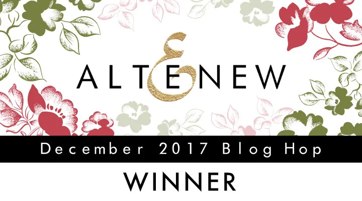 Altenew December 2017 Blog Hop Giveaway Winner