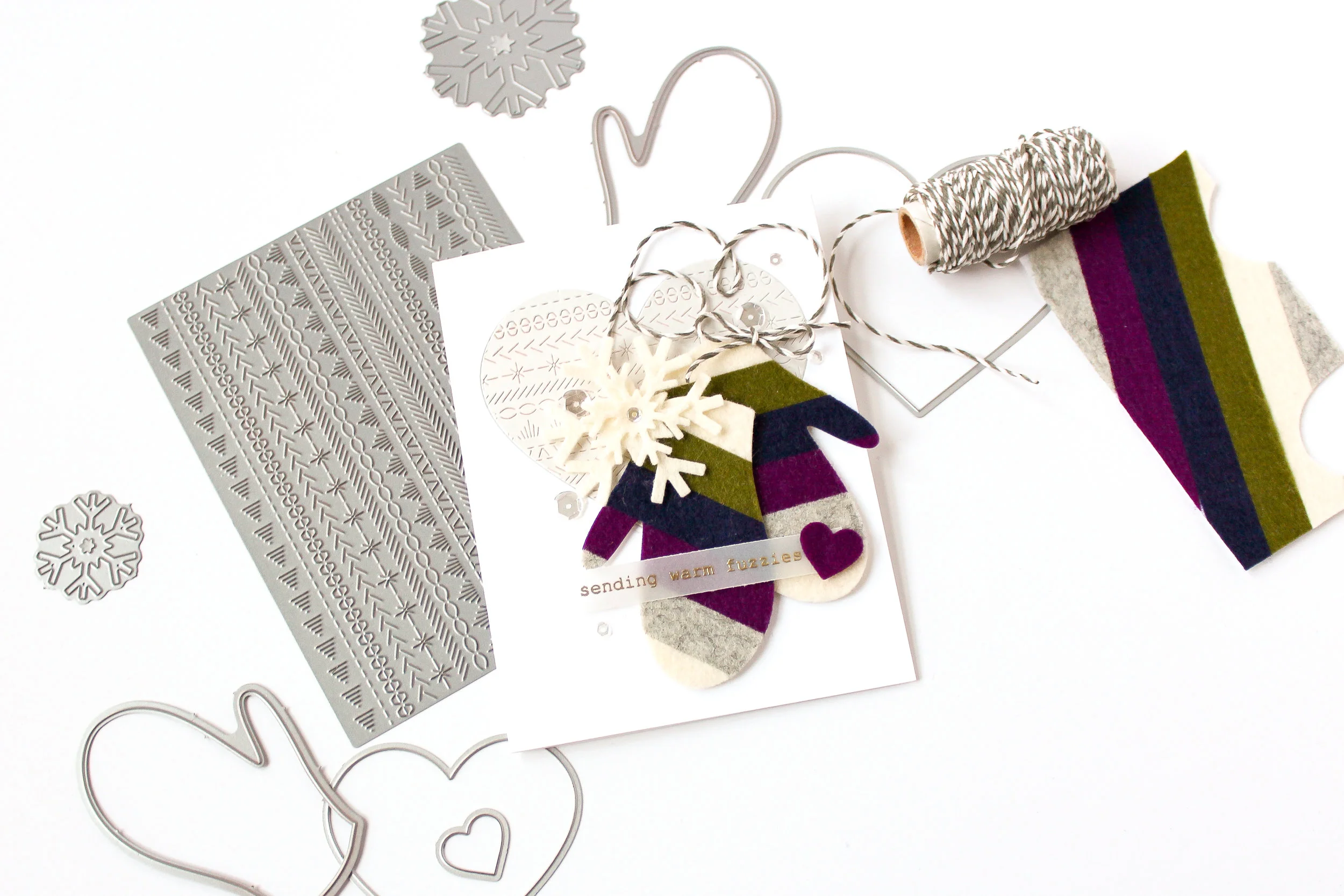 Custom Striped Felt Die Cuts - Warm Fuzzies InstaHop