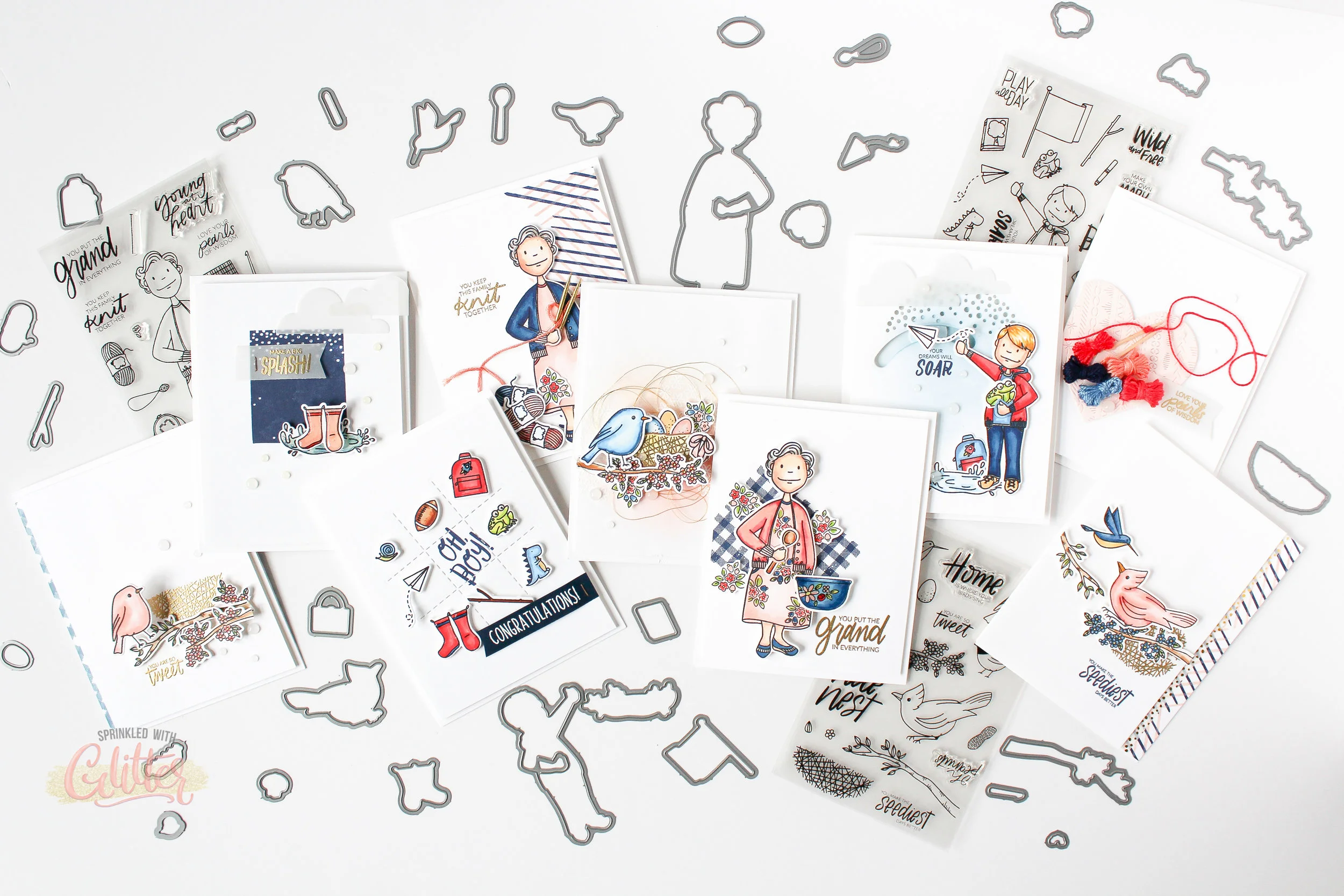Tips For Stamping & Die Cutting Multiples — Sprinkled With Glitter