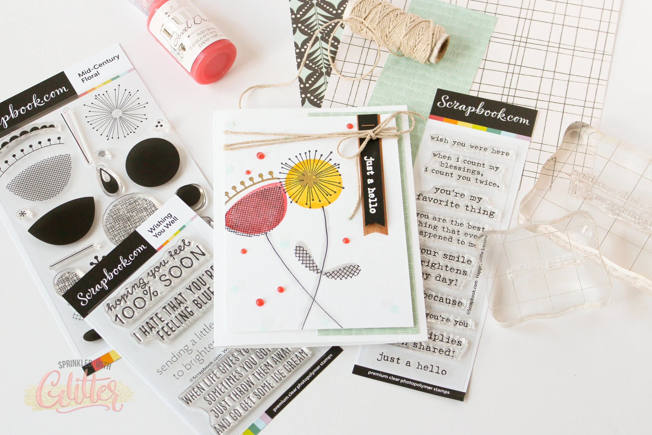 Rock &amp; Roll Technique - A Simple Card With No Die Cutting