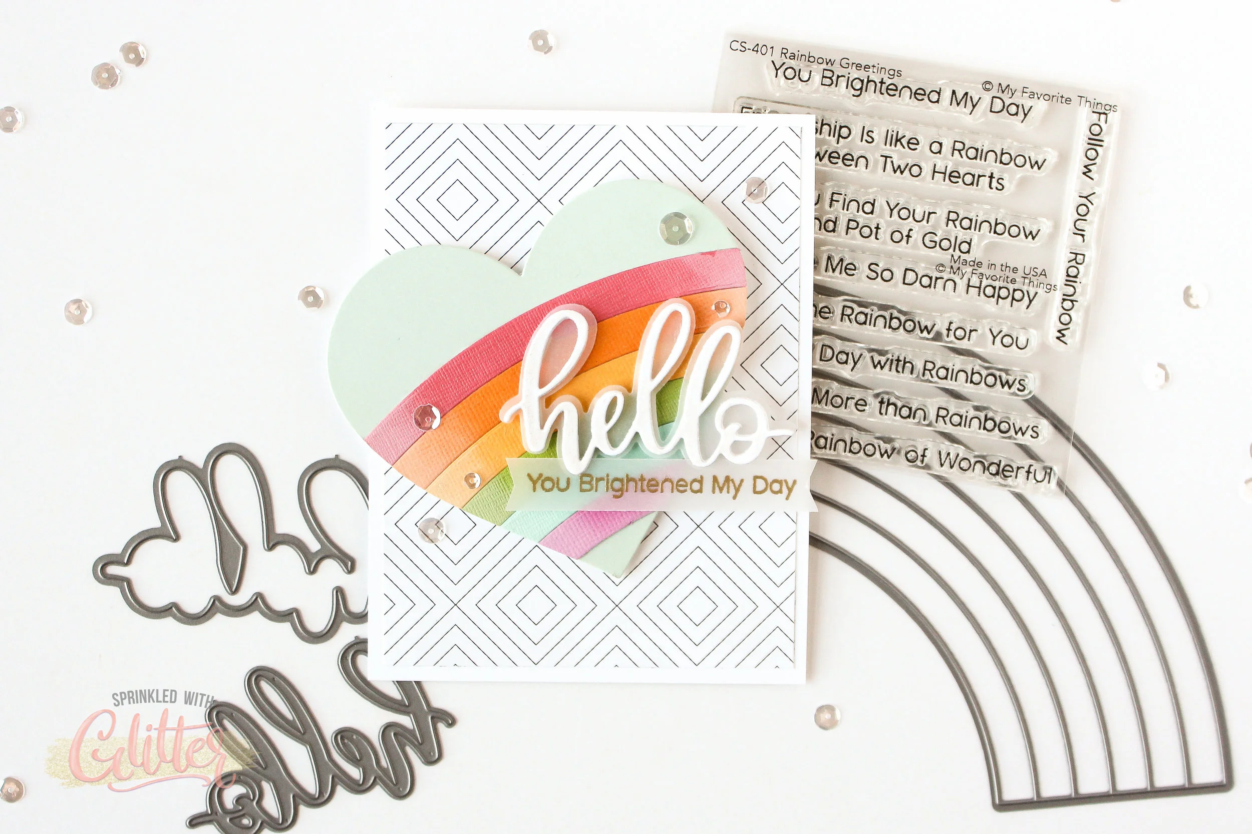 How To Create A Shaped Die Cut Fold Card — Sprinkled With Glitter