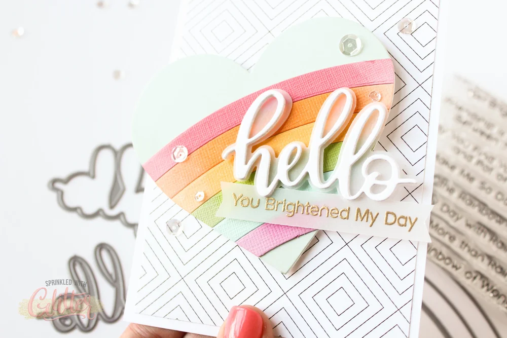 How To Create A Shaped Die Cut Fold Card — Sprinkled With Glitter