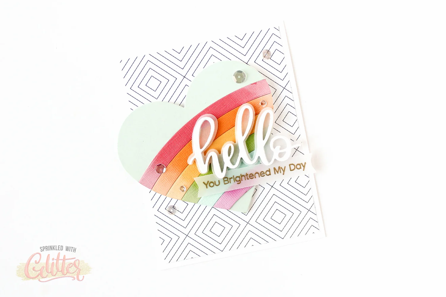 How To Create A Shaped Die Cut Fold Card — Sprinkled With Glitter