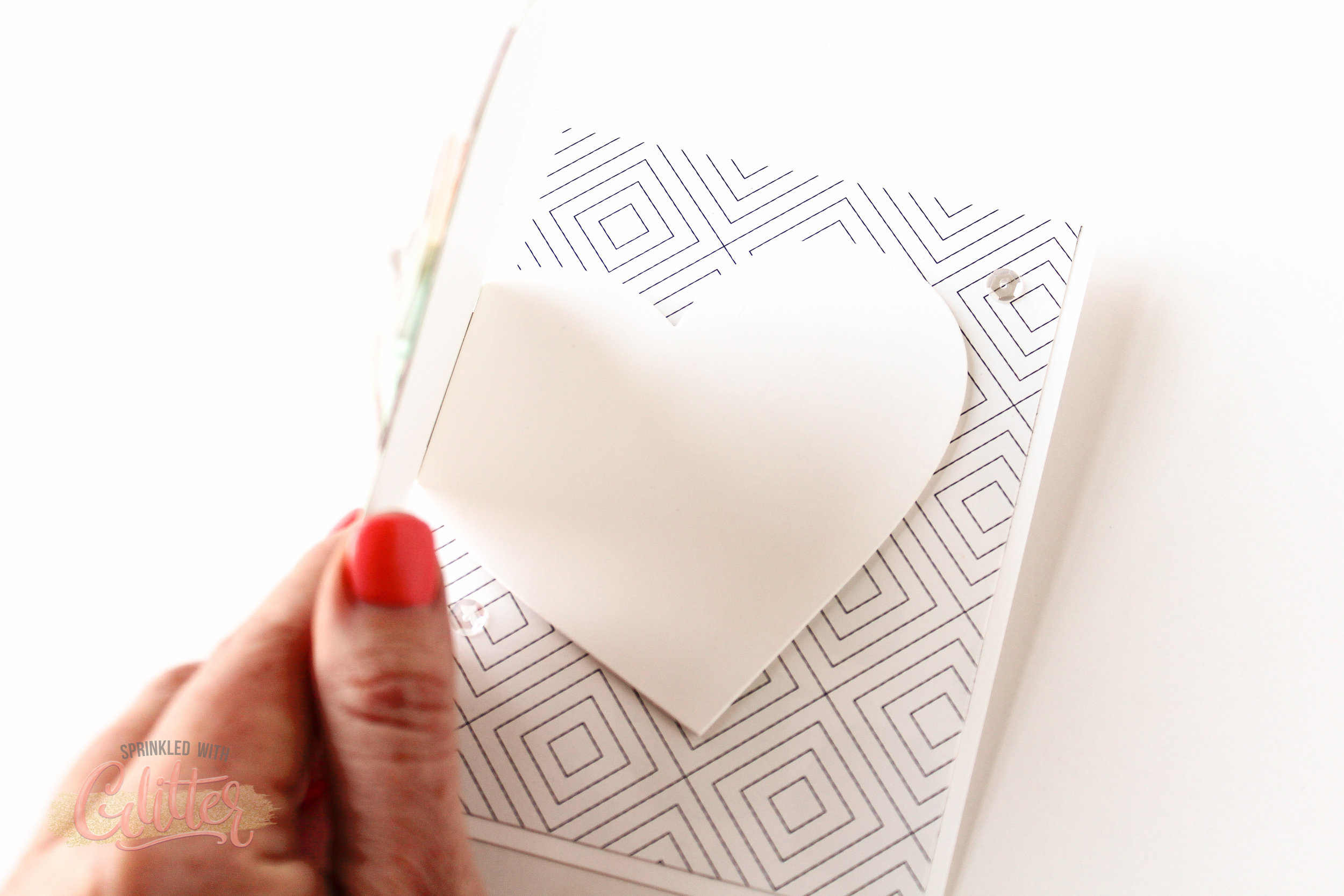 How To Create A Shaped Die Cut Fold Card — Sprinkled With Glitter