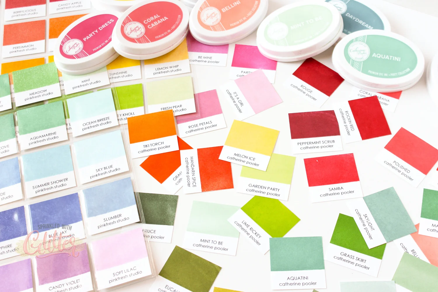 Pattern Swatches Ink How To Create Pantone Inspired Ink Pad Swatches — Sprinkled With Glitter
