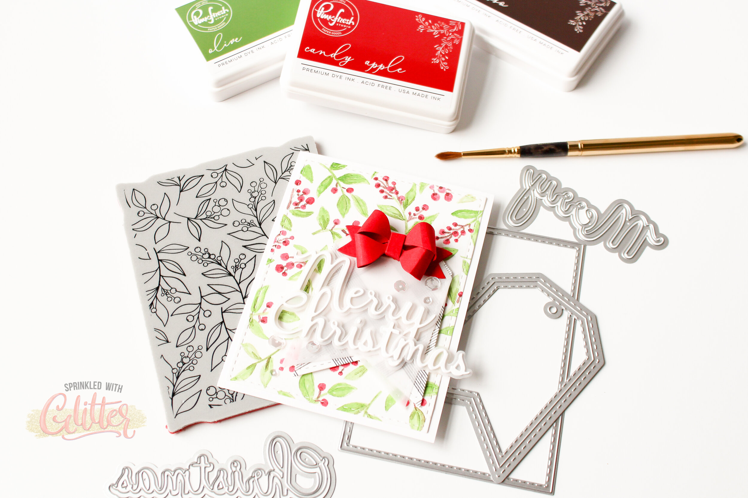 How To Watercolor With Dye Ink Pads - Pinkfresh Studio September 2020 Release Blog Hop