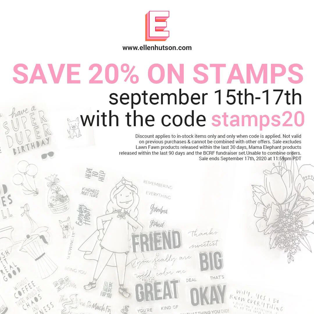 Huge Stamp Sale At EllenHutson.com!