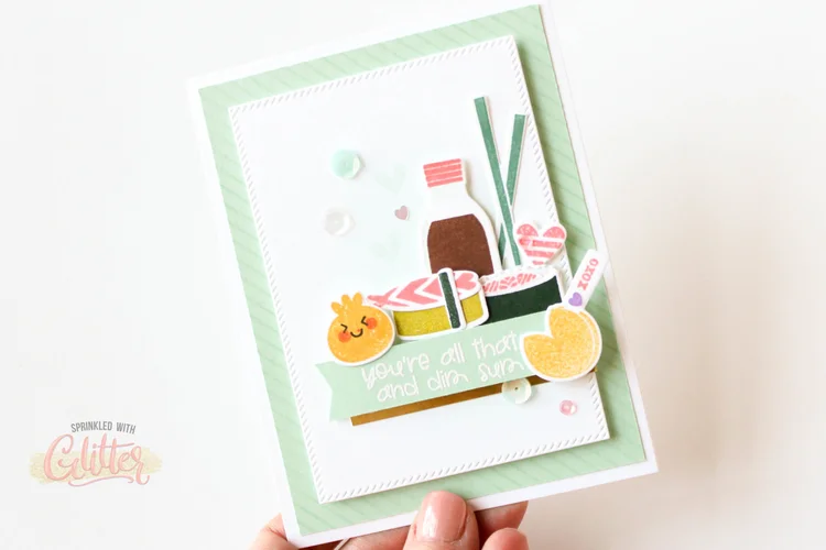 How To Stamp Perfectly On Die Cuts — Sprinkled With Glitter