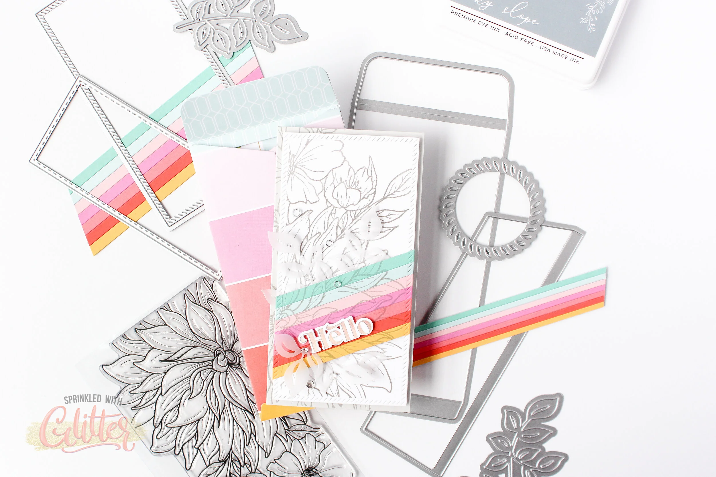 How To Create A Mini Slimline Card - Pinkfresh Studio May Release Blog Hop