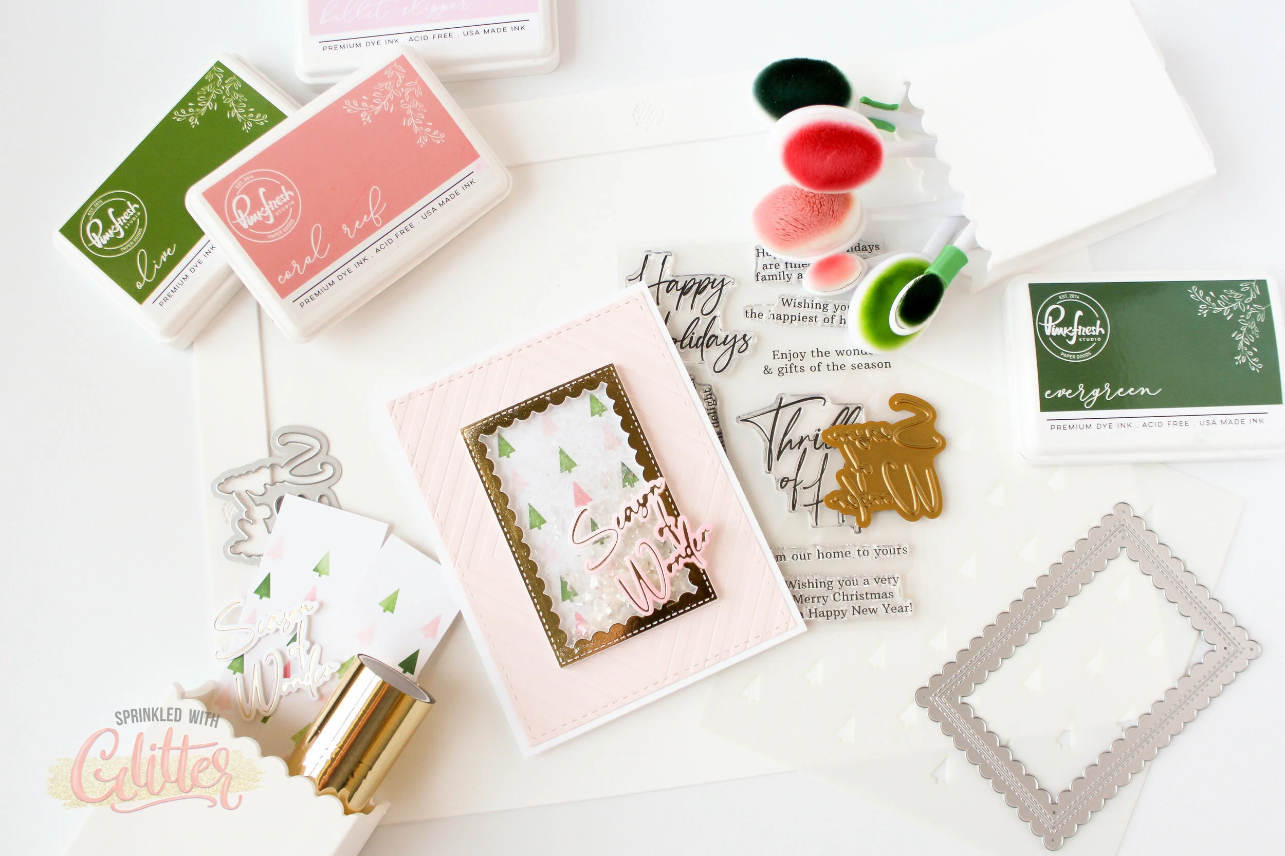 Season Of Wonder Shaker - A Look At The New Waffle Flower Stencil Mat